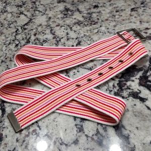 Multi-Colored Fabric Belt